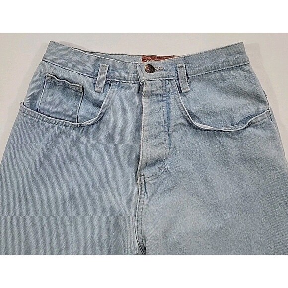 Vintage Mom Button Fly Jeans High Waist Tapered Light Wash Women's Size 9 26x28 - Picture 4 of 16